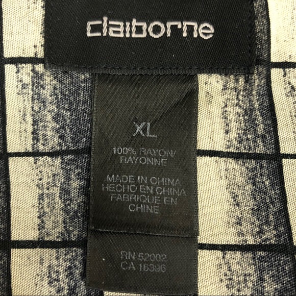 Claiborne men’s casual short sleeve shirt size X-Large - Picture 5 of 8